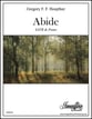 Abide SATB choral sheet music cover